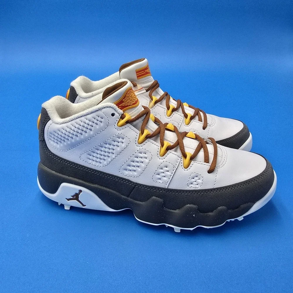 Air Jordan 9‎ Retro Golf Barons White Black Wolf Grey FN6931-100 Mens Size 6 NEW